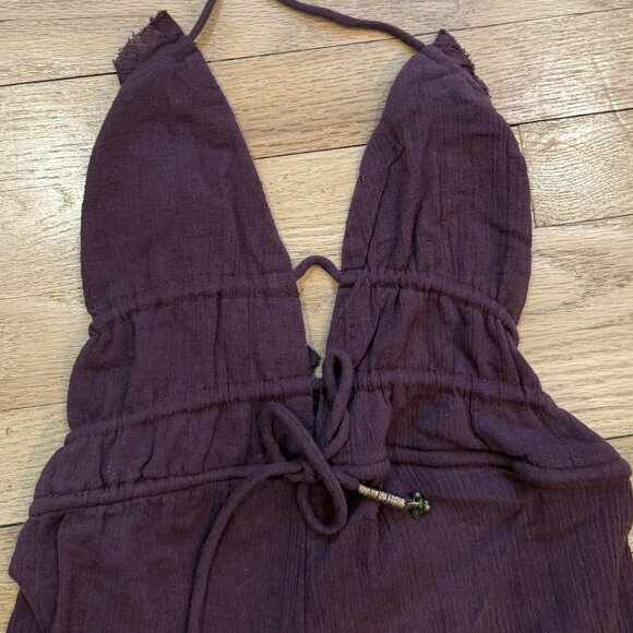 Free People Whatever You Want Strappy Balloon wide leg Jumpsuit NWT Size XS - Picture 6 of 6